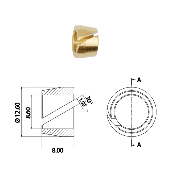 Кольцо для термопластиковой трубки Ø6