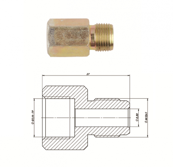 Переходник M12x1 / G1/4