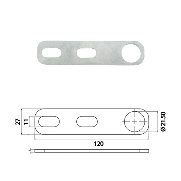 Кронштейн стальной 01