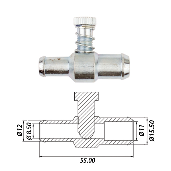 Дозатор мощности Ø16 x Ø12 металл