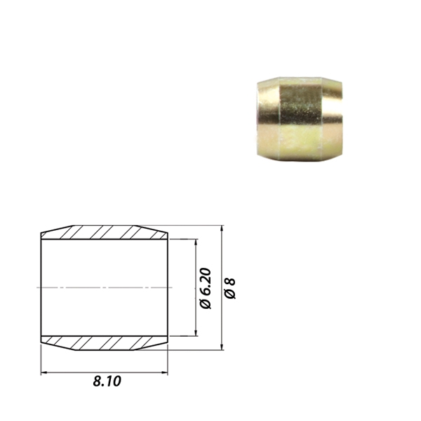 CNG кольцо Ø6 метал
