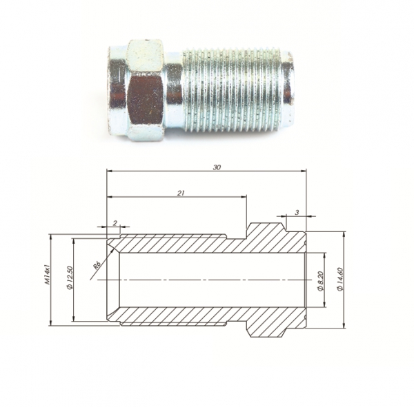 Штуцер металл M14